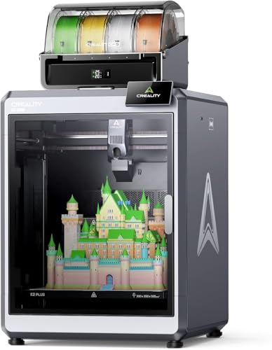 Creality K2 Plus Combo 3D Printer Multi 16 Colors Printing,350 * 350 * 350mm Build Volume,Max 600mm/s Printing Speed, Full-auto Leveling, Next-Gen Direct Drive Extruder, Dual Al Camera, with New CFS|B0DDWRG5WV