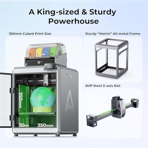 Creality K2 Plus Combo 3D Printer Multi 16 Colors Printing,350 * 350 * 350mm Build Volume,Max 600mm/s Printing Speed, Full-auto Leveling, Next-Gen Direct Drive Extruder, Dual Al Camera, with New CFS|B0DDWRG5WV